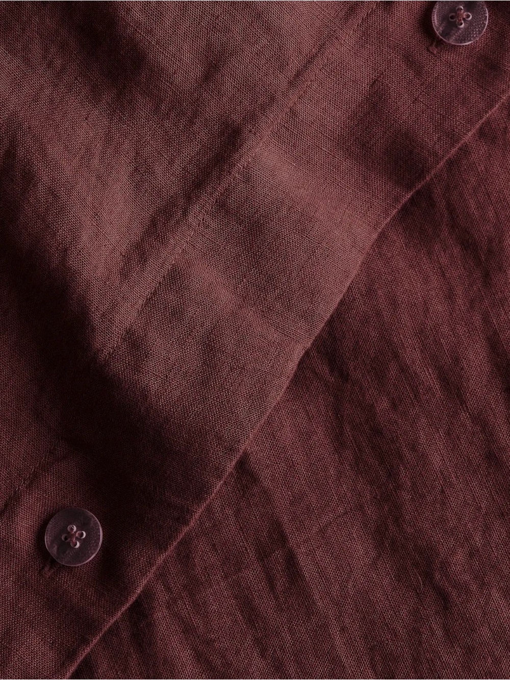 Burgundy European Linen Full/Queen Duvet - Retail $164 - Picture 5 of 9